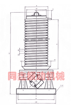 DZC垂直振動提升機(jī)外形圖-同鑫振動機(jī)械